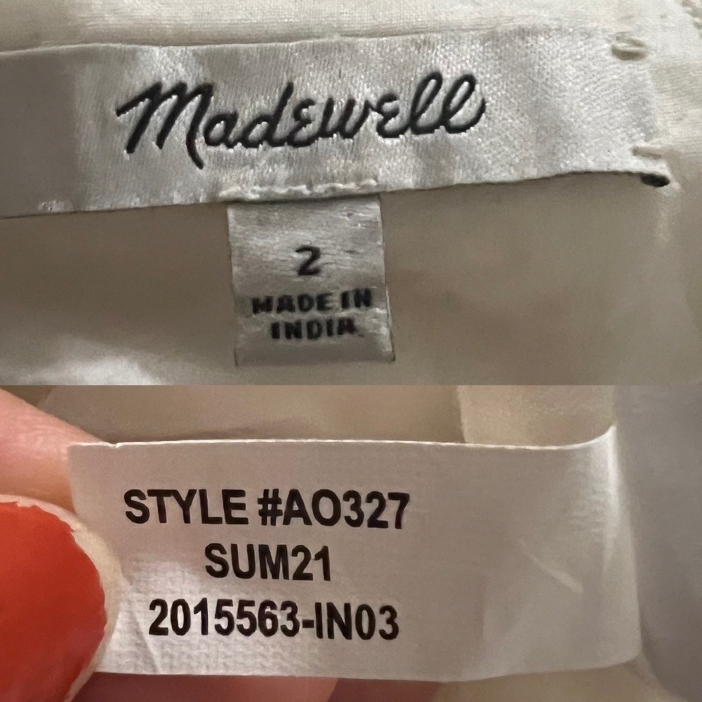 Madewell Eyelet Tie-Front Midi Dress - Picture 11 of 12